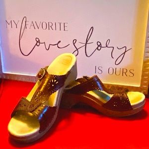 Dansko Women’s Sapphire Series (40 EUR/9 US) Warm Chestnut Brown Leather Sandals